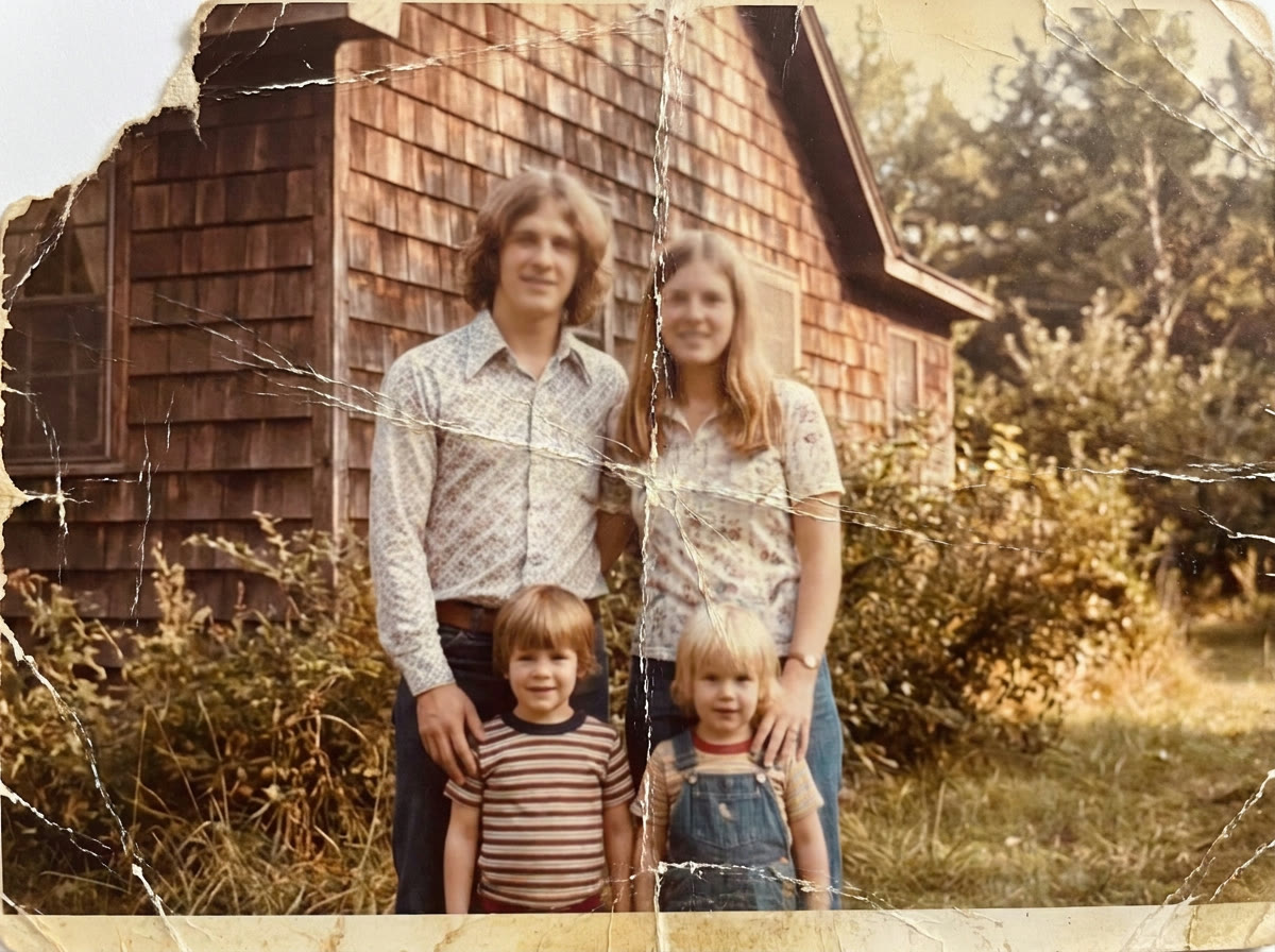 Старый снимок с метками пяти типов повреждений